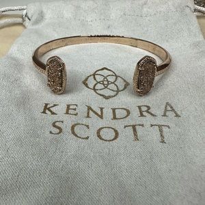 Kendra Scott Elton Cuff Bracelet and Necklace in Rose Gold